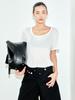 OUI MAIS NON U-Neck Rayon T-Shirt
