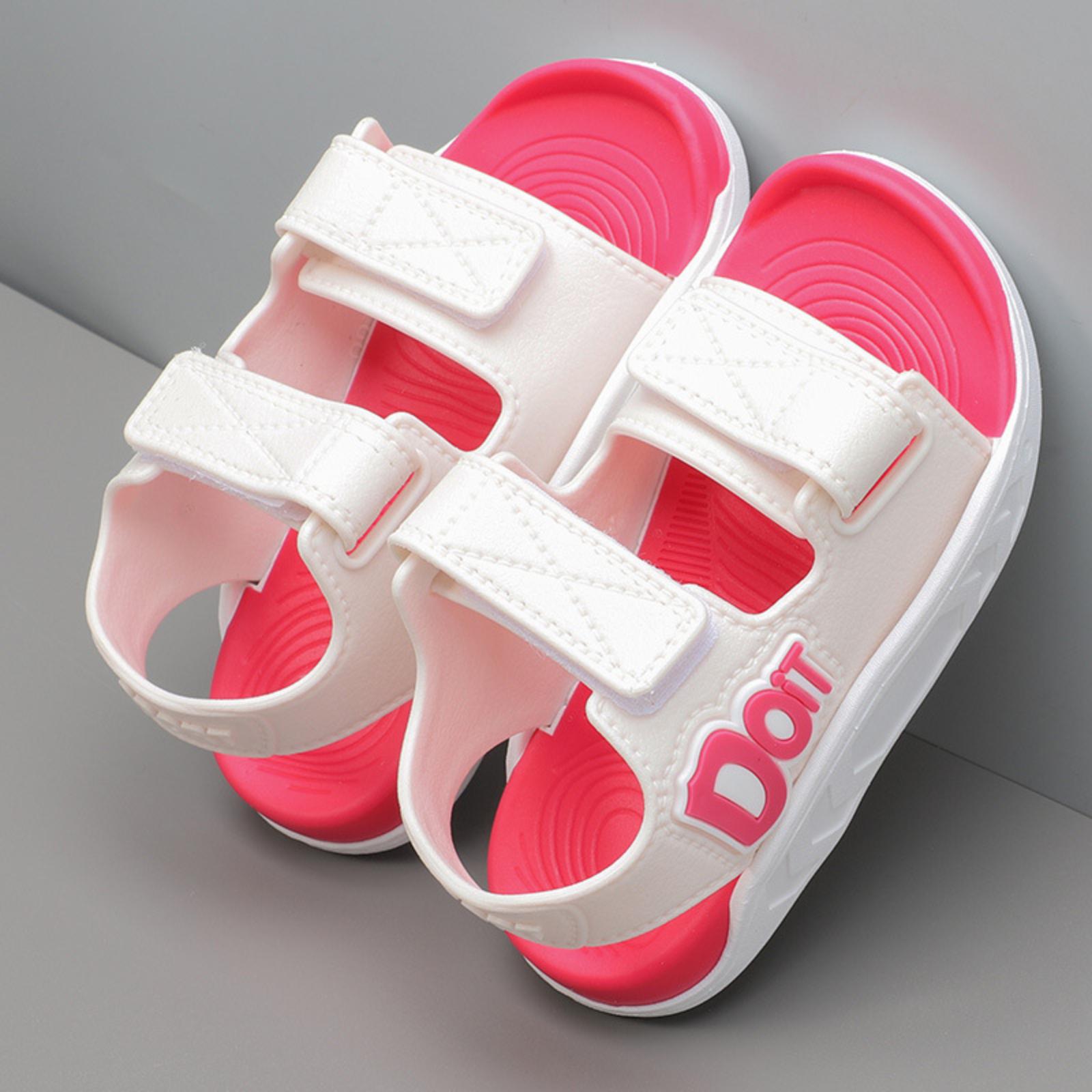 

Children Sports Sandals Thick Sole Casual Beach Sandals 27 горячий розовый