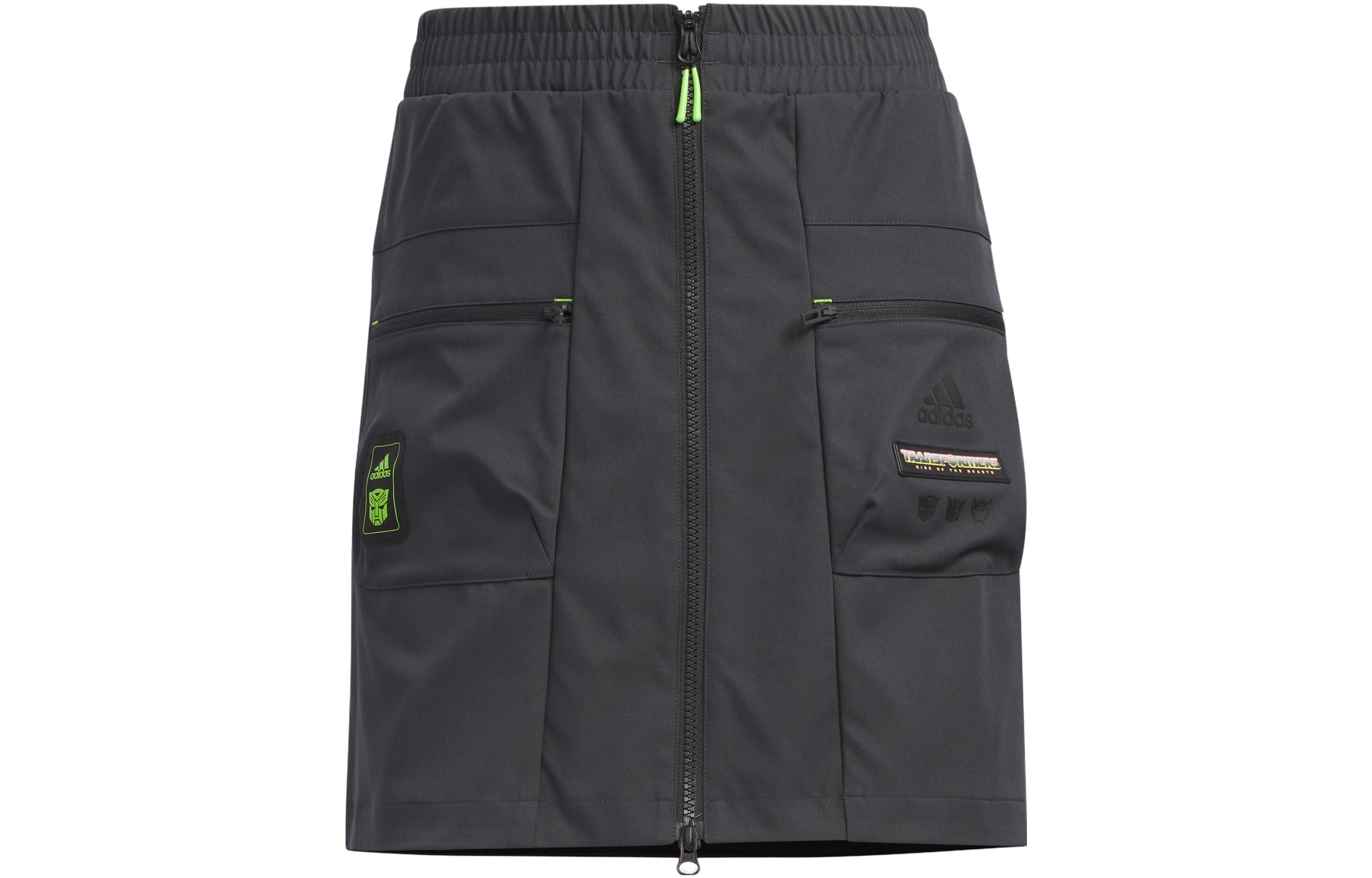Adidas X Transformers, Collaboration Collection Cargo Short Skirts Women s Carbon Black Thin Short Cargo Skirt IK3482 XS