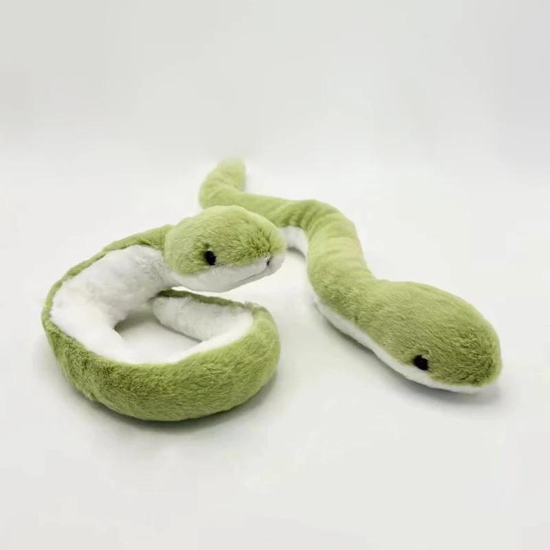 Topmix Unisex Green 12Pcs Plush Year Of The Snake Plush Toy Little Snake Soft Snake Stuffed Plush Doll Cartoon Cute Snake Animal Doll