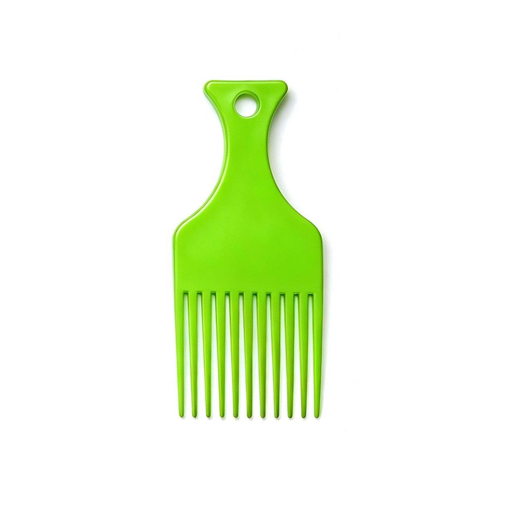 Colorful Anti-Static Plastic Hair Comb Set for Salon & Men's Styling, Including Fork Comb and Hairpin.