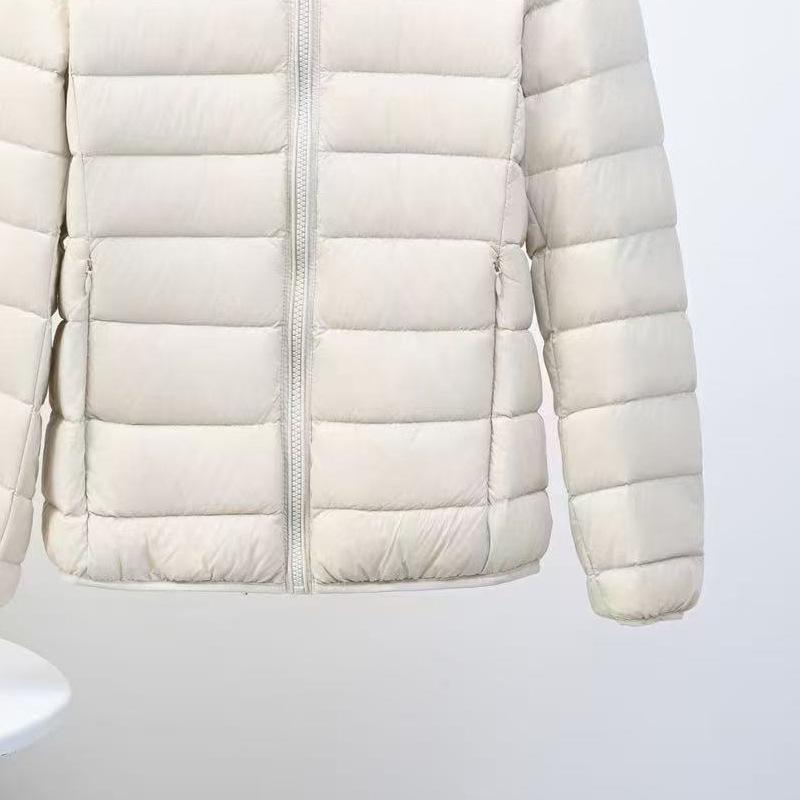 Women's Long Sleeve Puffer Jacket Hooded Casual Down Coat Lightweight Warm Plus Size Outerwear