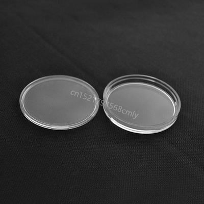 100pc 25mm Coin Storage Capsules Holder Round Transparent Plastic Coin Container 6XDE