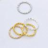 48Pcs/Lot 8-20mm Round Jump Rings Twisted Open Split Rings jump rings Connector For Jewelry Makings Findings Supplies DIY