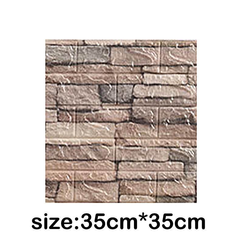 1Pcs 35x30cm Wallpaper Faux Brick Bedroom Home Decor Waterproof Self Adhesive DIY Wallpaper Living Room  Background Decoration