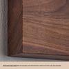 Mid-Century Solid Walnut Wall Lamp: Full Spectrum Eye Protection for Bedroom or Stairway