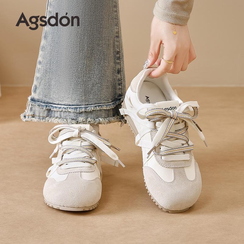 Augustus Dengde training shoes women's 2025 new summer ballet style Forrest Gump shoes fashion casual sports shoes white shoes