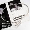 Waist Chain Women's Decorative Pearl Rhinestone Inlaid Fashionable Versatile Dress Body Chain Women