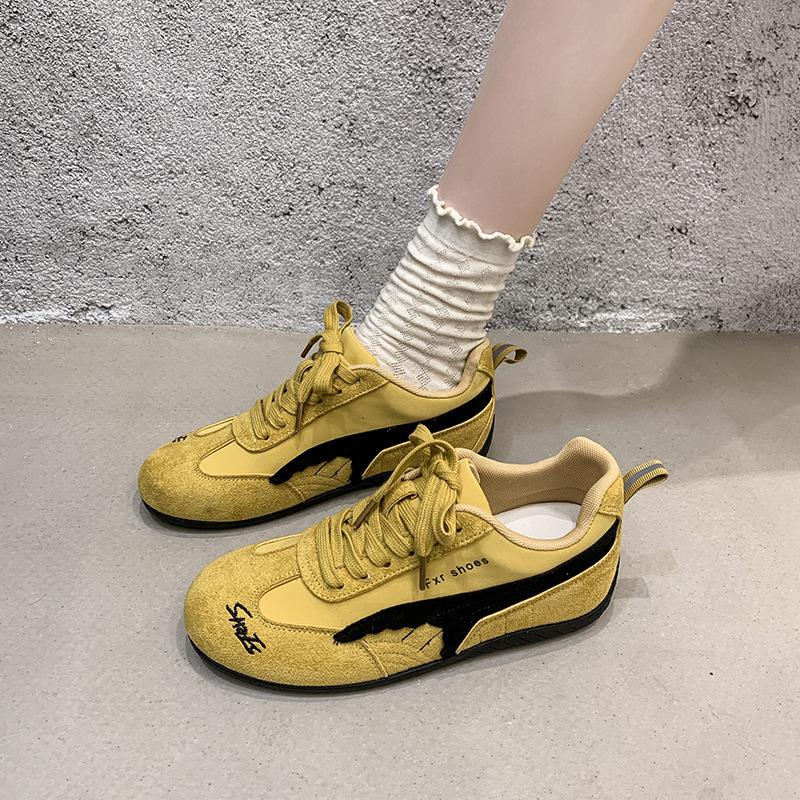 Retro Forrest Gump training shoes women's 2025 summer new color matching casual versatile sports shoes flat breathable board shoes