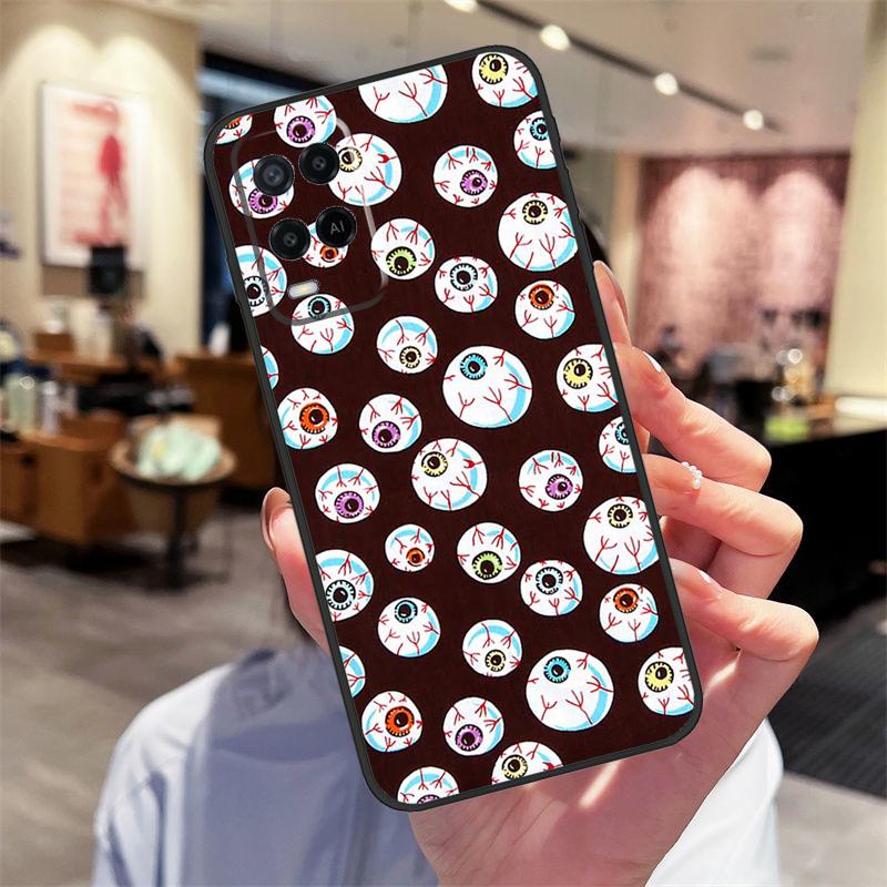 Crazy Eyeball Pattern Case For Oppo A94 A54 A40 A60 A80 A98 A78 A18 A38 A58 A16 A76 A96 A17 A77 A74 A57S A15 Cover