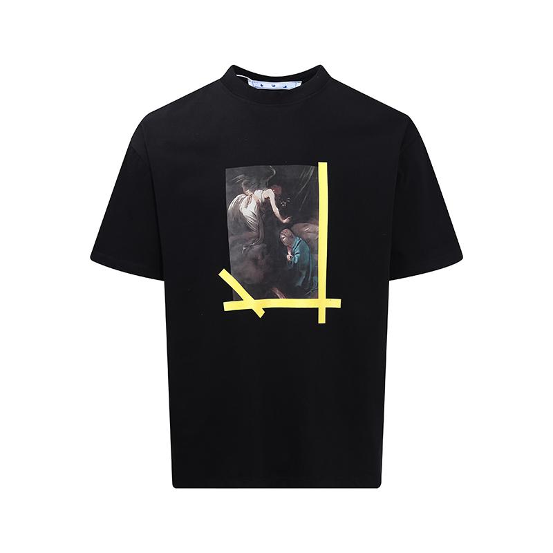 

Summer Men s T shirt Abloh Vintage Retro Oil Painting Printed T-shirt Loose Short Sleeved Shirt Men Women t shirts 4XL