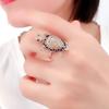 Creative Fashion New in Exquisite Turtle Rings for Women Charming Party Copper Plated Rose Gold Zircon Opening