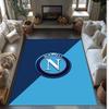 Tappeto Morbido Antiscivolo per Interni con Motivo Calcio Napoli FC Tappetino Decorativo Sportivo per Camera da Letto