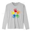 Colorful Hands Autistic Inspirational Autism Awareness T Shirt vintage Washed homme Comfortable Unisex Casual Stretched fashion