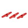 3Pcs 25T Aluminum Alloy RC Servo Arm Horn Long Type for 1 10 Remote Control Car Upgrade PartRed