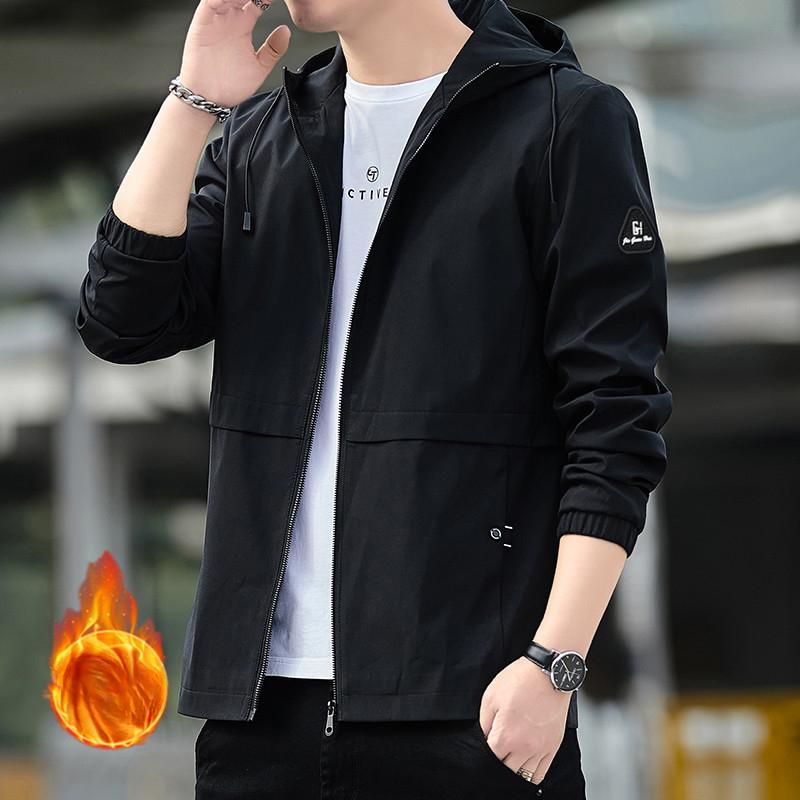 New Autumn and Winter Men's Jackets, Men's Workwear Jackets, Men's Casual Fashion Tops, Men's Velvet Optional