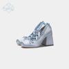 Satin Ribbon Bow Cross-Strap Mary Jane Ballet Flats 2025