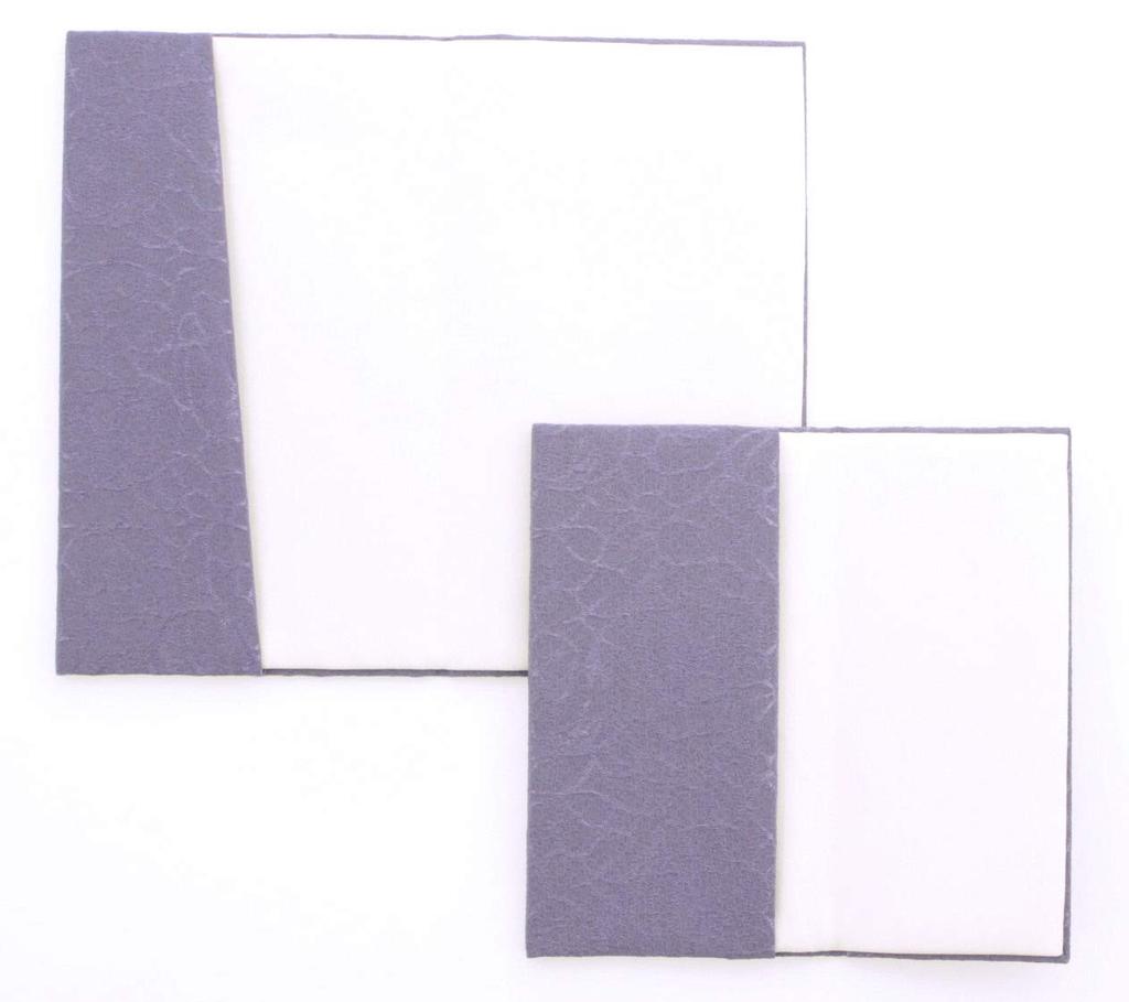 Taiko Sangyo Mătase Chirimen Fukusa (Țesătură Crepe de Mătase) Set moale cu plic auriu și etui pentru mătănii de rugăciune, Fabricat în Japonia, Violet