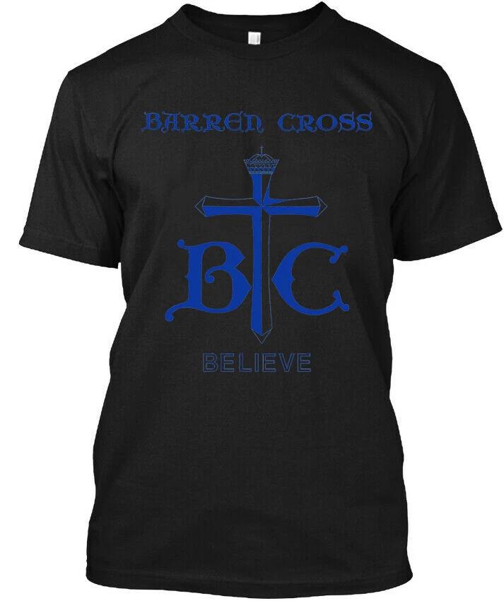 New! Popular Barren Cross Believe American Music Retro Graphic T-Shirt S-4XL M