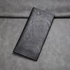 Men Slim Long Wallet Wallet with ID Bifold Card Holder Window Minimalist Card