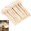 Bulk Pack 20/100 Pcs Wooden Coffee Stirrers 5.9-Inch Disposable Stir Sticks With Round Ends For Cocktails Milk Tea