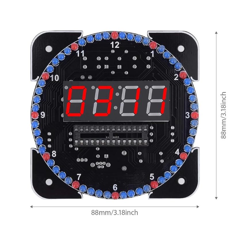 Digital Electronic Clock Soldering Set With Seven Offline Animations And Auto Dimming For Gifts And Workshops