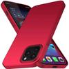 Protective Case - E.F.CONNECTION - for iPhone 12 - Soft Silicone - Ultra Thin - Red
