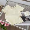 Summer Short Sleeved Fashion New Soft T-shirt Versatile Casual Simple Girl Clothes Lightweight Classic Comfortable Child Top