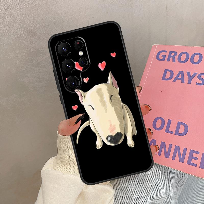English Bull Terrier Dog Case For Samsung Galaxy S24 Ultra S20 S21 S22 S23 S25 Ultra S9 S10 Plus S25 FE Cover Coque