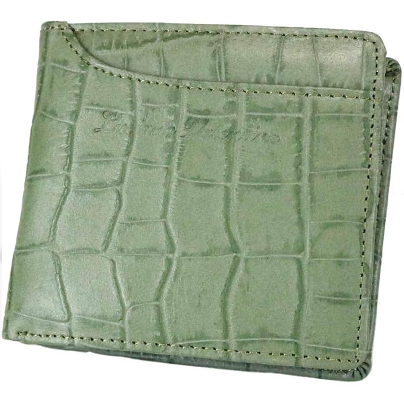 

[Berkut] green bifold wallet men s bifold wallet leather bi-fold wallet bifold Two cages short wallet Thin ladies male With coin purse thin wallet
