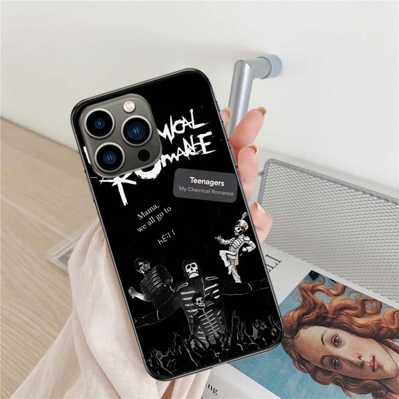 

My Chemical Romance MCR Phone Case For Iphone 16 15+ Pro Max 17 Air 14 Plus 16E 13 Pro 12 Mini 11 Clear Cover Silicone Cute iPhone 15