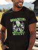 Men'S 100% T-Shirt Featuring Brian Setzer'S Rockabilly Riot Design