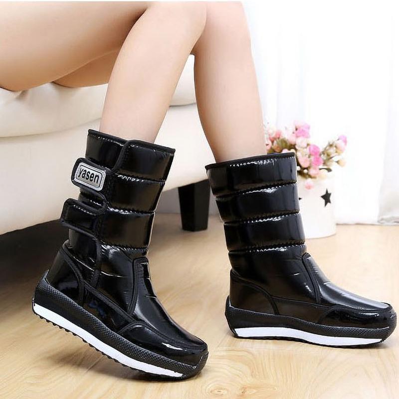 Shoes Winter Keep Warm Women's Mid Tube Lightweight Non Slip Snow Boots