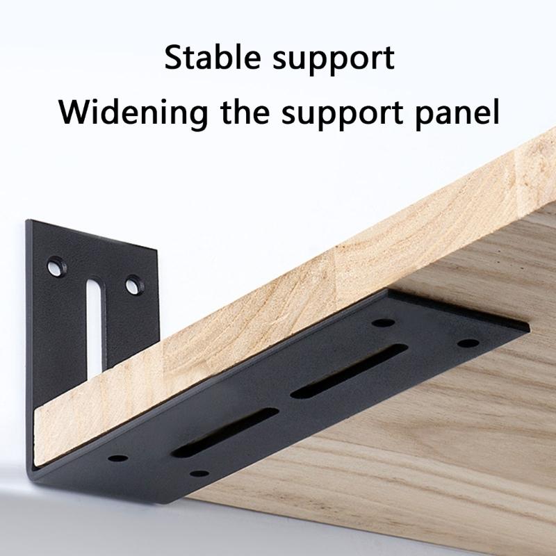 Kitchen Cabinet Support Brackets Thickened Steel Right Angles Corners Brace Heavy Duty L Shelf Bracket Easy to Install