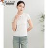 Woodpecker Women's 2025 Summer Slim Fit Round Neck T-Shirt