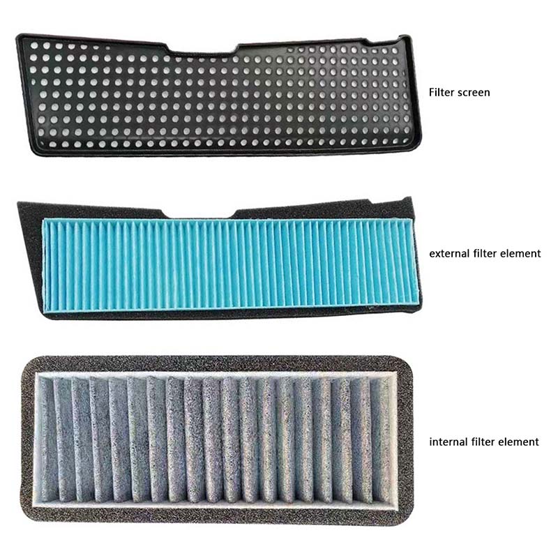 Car Intake Air Filter Cover For Tesla Model 3 2021 2022 Melt Blown Fabric Inlet Cover Flow Vent Trim Dust Prevention