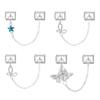 Double Chain Bracelet Charms Fit 9mm Bracelet Stainless Steel Charm Bracelet Link Spliceable DIY Making DIY Bracelet Kit