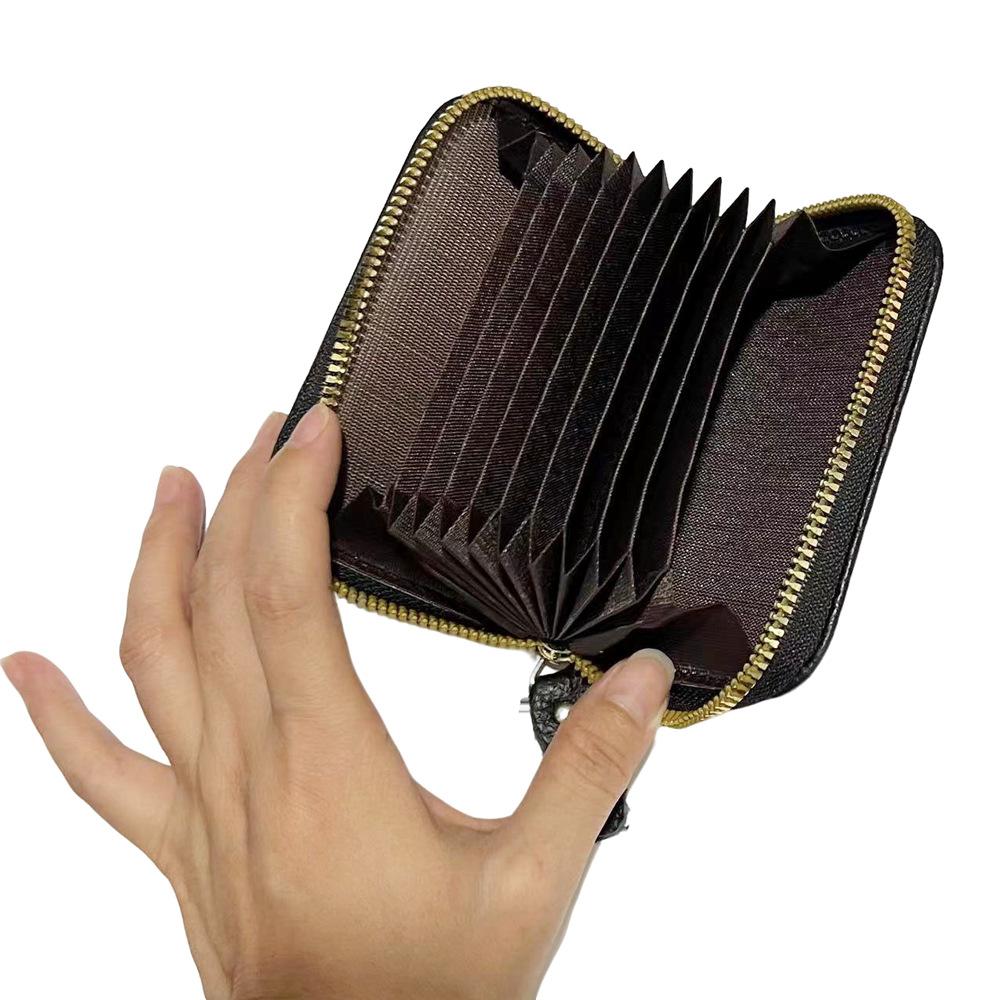 Casual Erste Schicht Rindsleder Frauen Echtes Leder Karte Tasche Rose Geprägte Schwarz Rindsleder Ändern