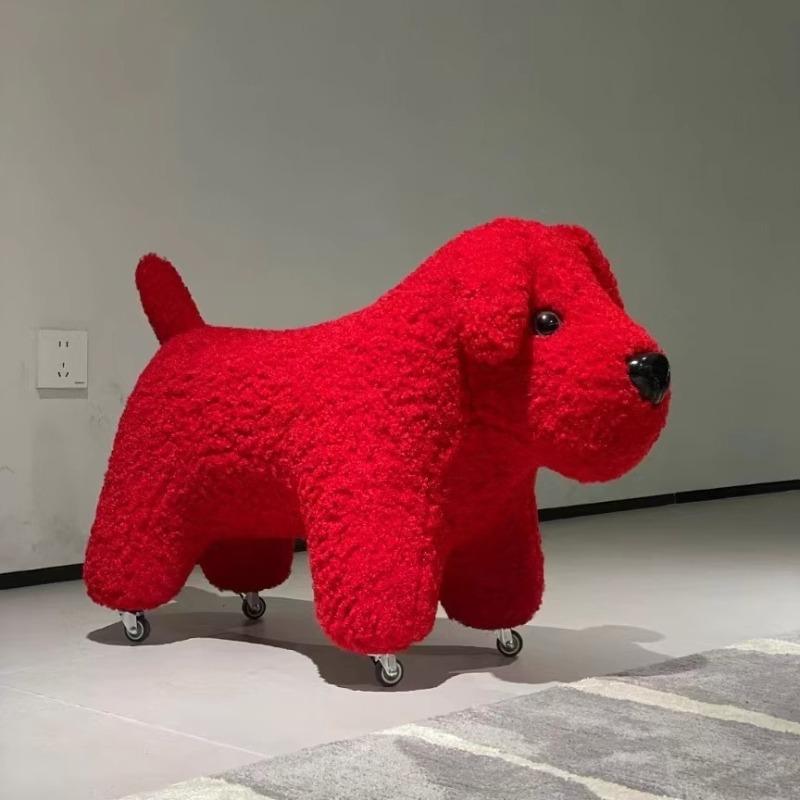 Teddy Dog Shoe Changing Stool Luxury Decorative Removable Stools Small Children Stool Modern Multifunctional Stools with Wheels