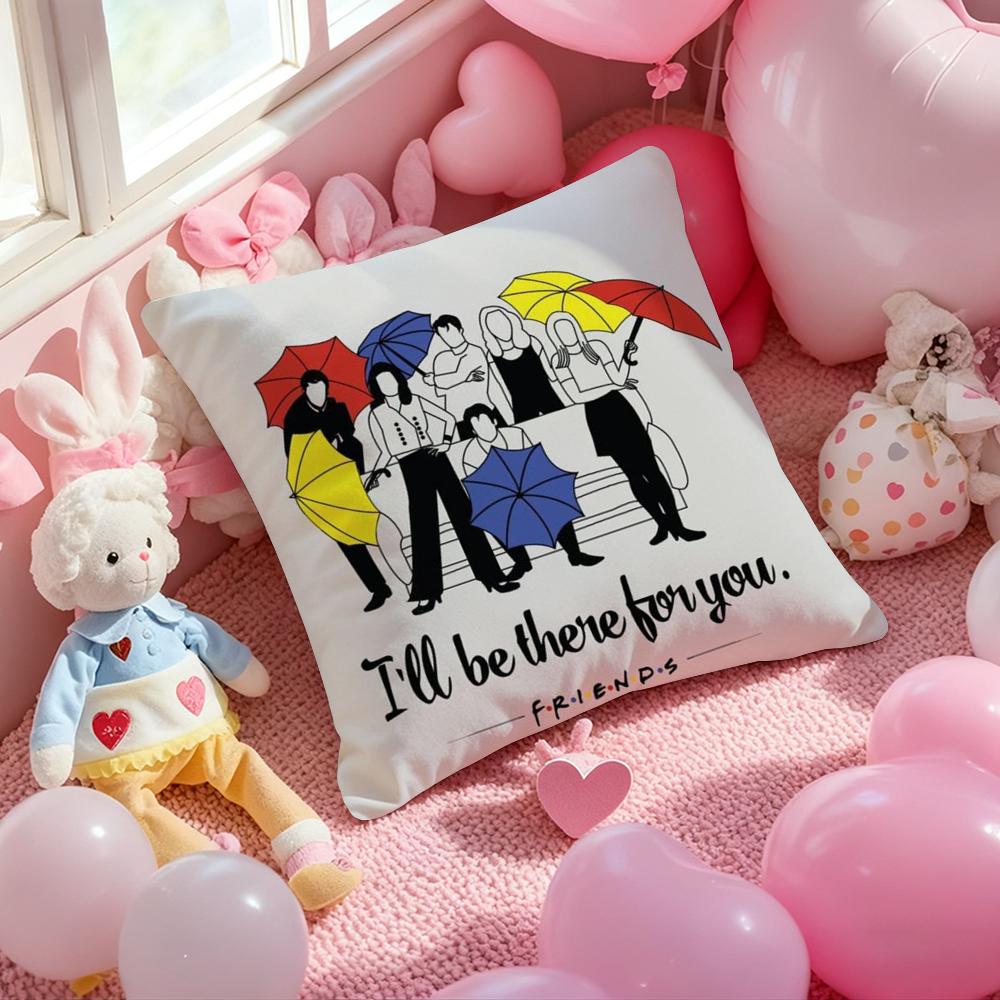 F-Friends TV Show Classic Cushion Cover Pattern Printed Pillowcase for Living Room Sofa Cushion Cover & Bedroom Decor
