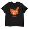 Muttertag Hühnermutter Hühner Mama Damen T-Shirt Rundhals Bewegen Humor Grafik Top Tee Kreative Aktivität Wettbewerb USA S