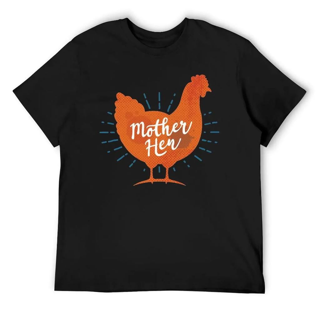 Muttertag Hühnermutter Hühner Mama Damen T-Shirt Rundhals Bewegen Humor Grafik Top Tee Kreative Aktivität Wettbewerb USA S