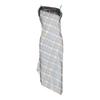 Organza Plaid Check Midi Dress Multi