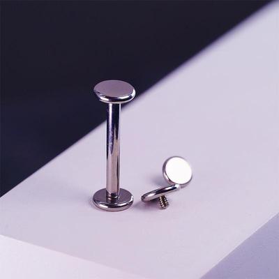 Titanium Alloy Flat Bottom Tongue Ring - Super Comfortable, Internal Thread, Ideal for Daily Use As Tongue, Ear, or Lip Stud.