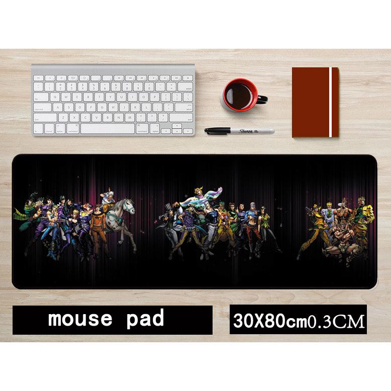 JOJO Kujo Jotaro Anime Non-Slip Mouse Pad - Large 30x80CM Keyboard Mat