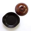Ginpo Pottery Chrysanthemum Clay Pot, Banko Ware (Size 7 / Amber / Serves 2) "A next-generation clay pot that will beautifully adorn your table" Styli