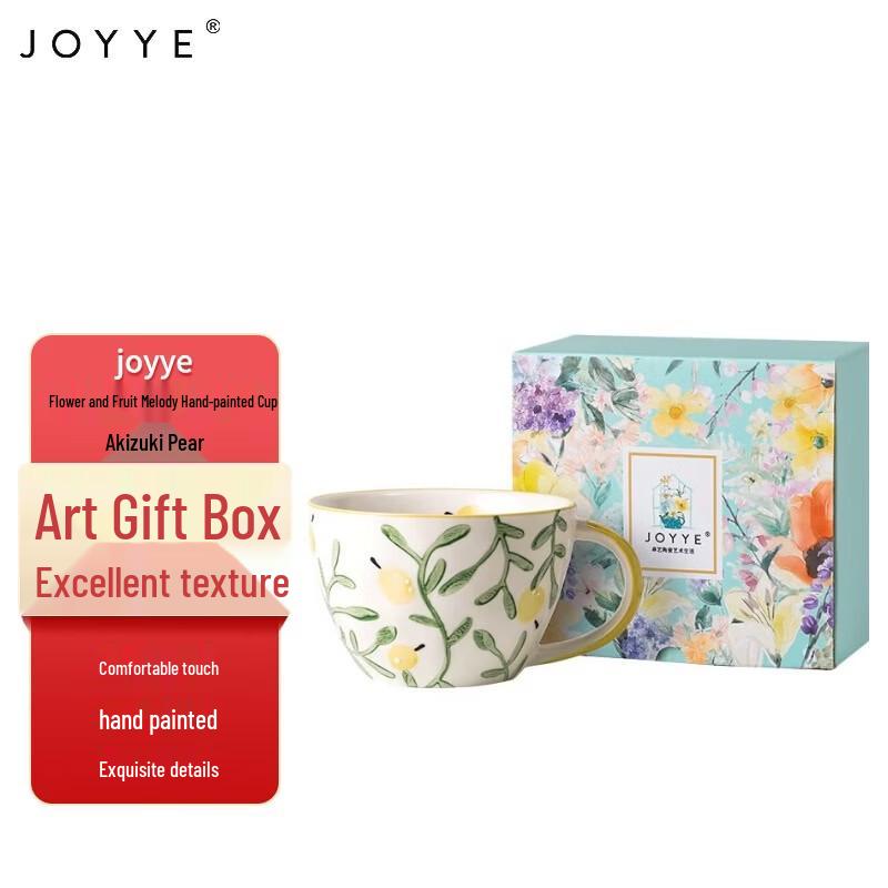 JOYYE Autumn Pear Hand-painted Ceramic Mug