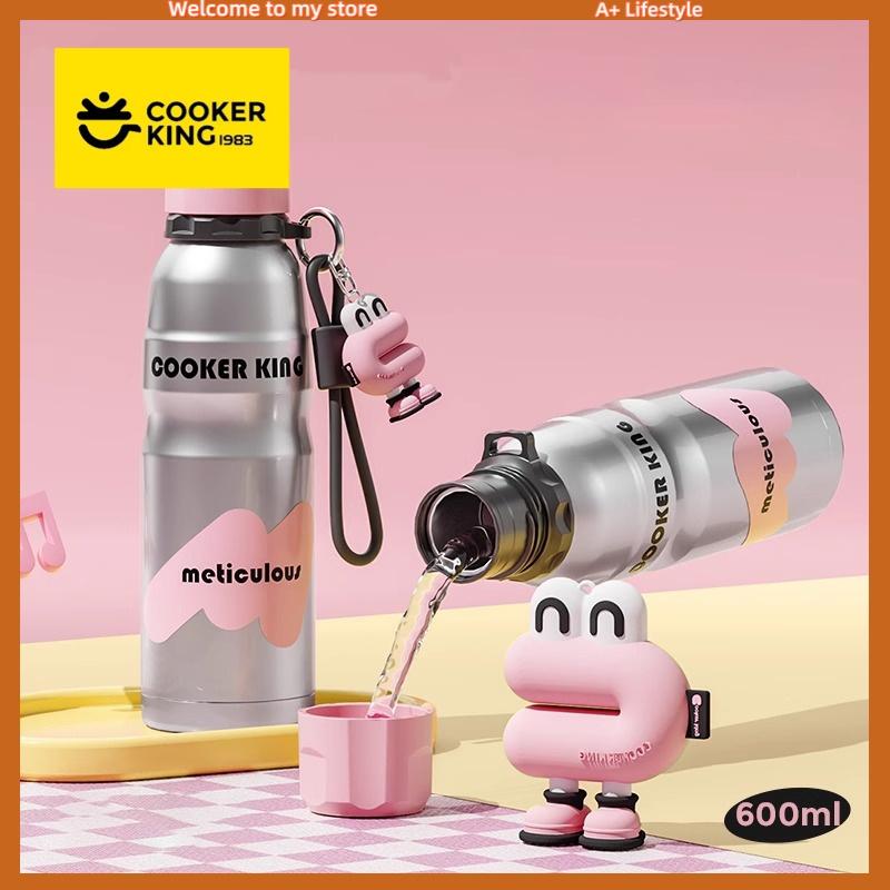 COOKER KING Child Vacuum Flask Spot Goods Coffee Mug Straw Cup Insulated Bottle Stainless Steel Thermos Cup Cold&Hot Sports Cup