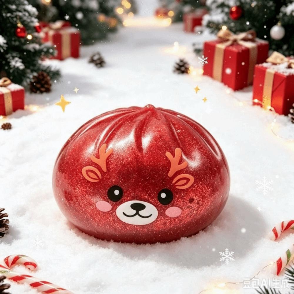 Low Rebound Squeeze Stress Balls Colorful Design Christmas Squeeze Toys Stress Relief