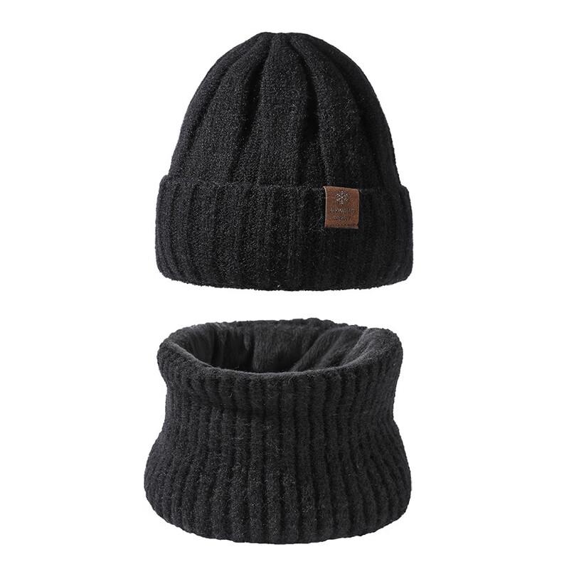 Унисекс зимний вязаный комплект: шапка и шарф Junbie M